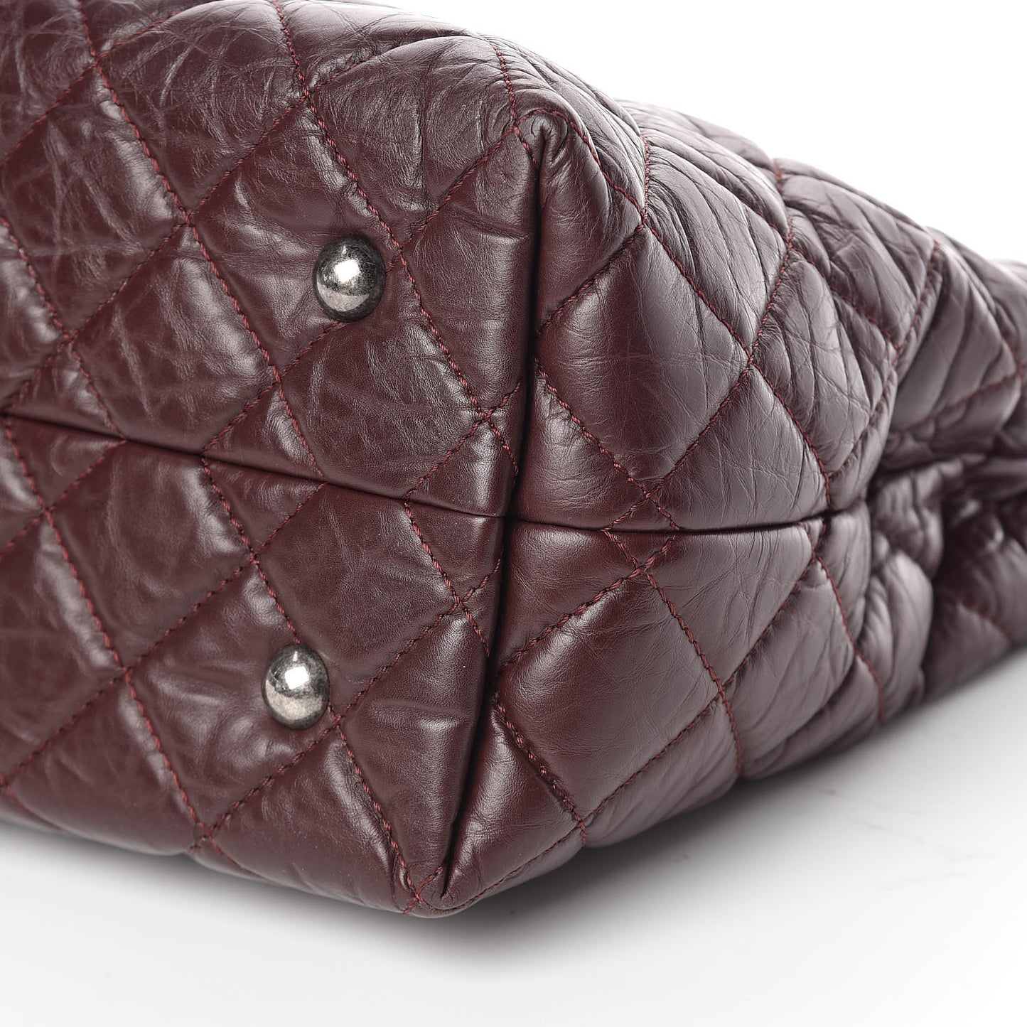Aged Calfskin Reissue 2.55 Tote Burgundy