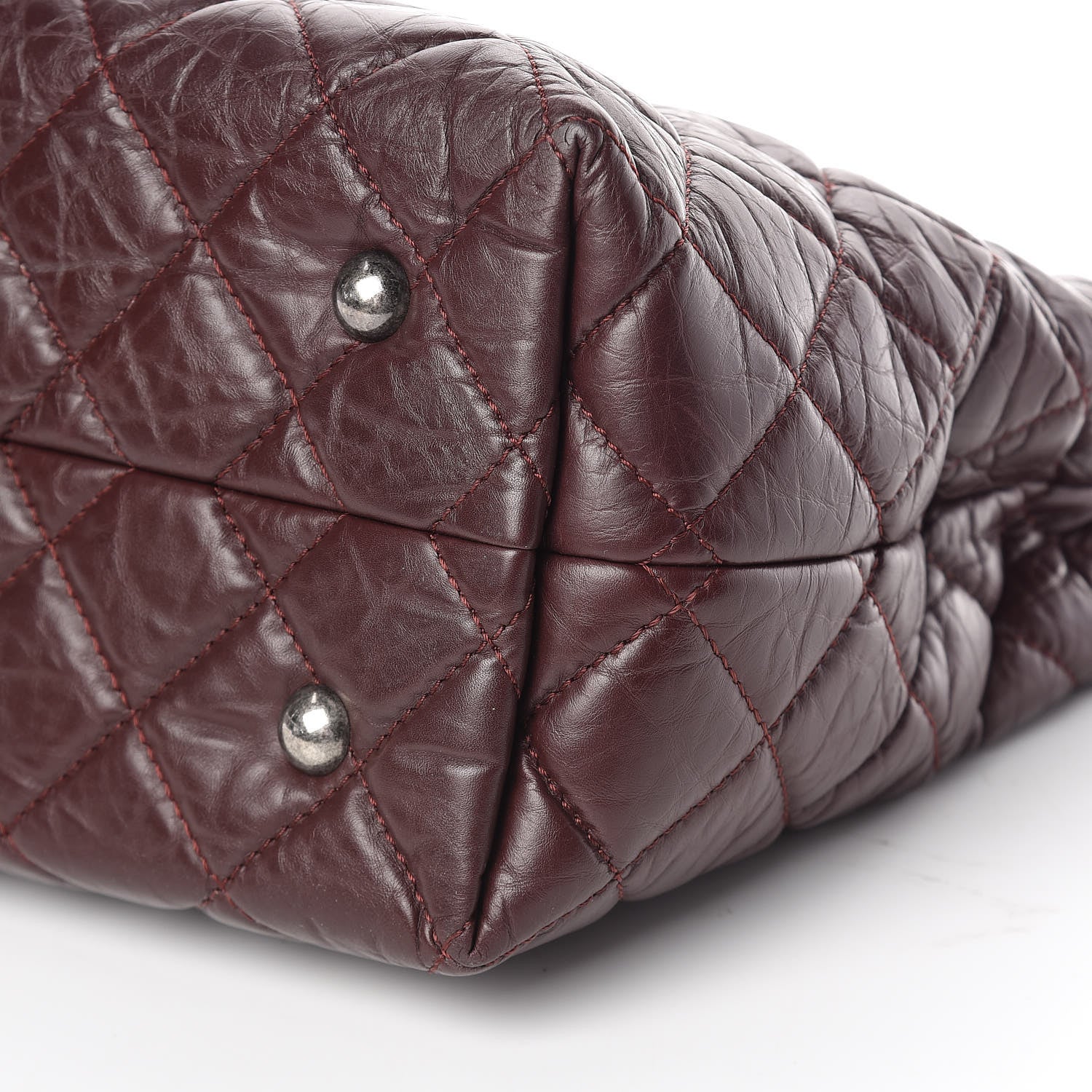 Chanel Aged Calfskin Reissue 2.55 Tote Burgundy 10 of 10