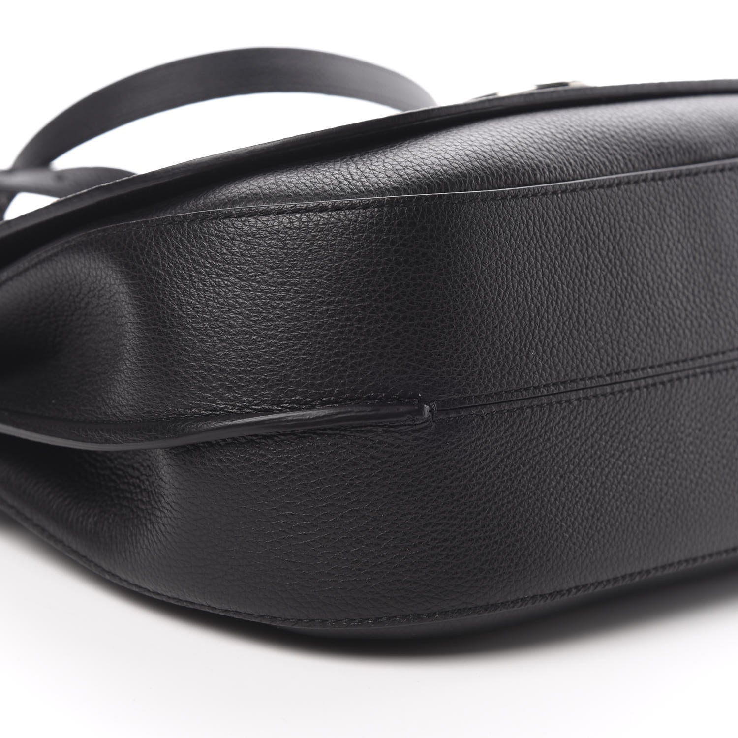 Mulberry Small Classic Grain Calfskin Amberley Satchel Black 8 of 9