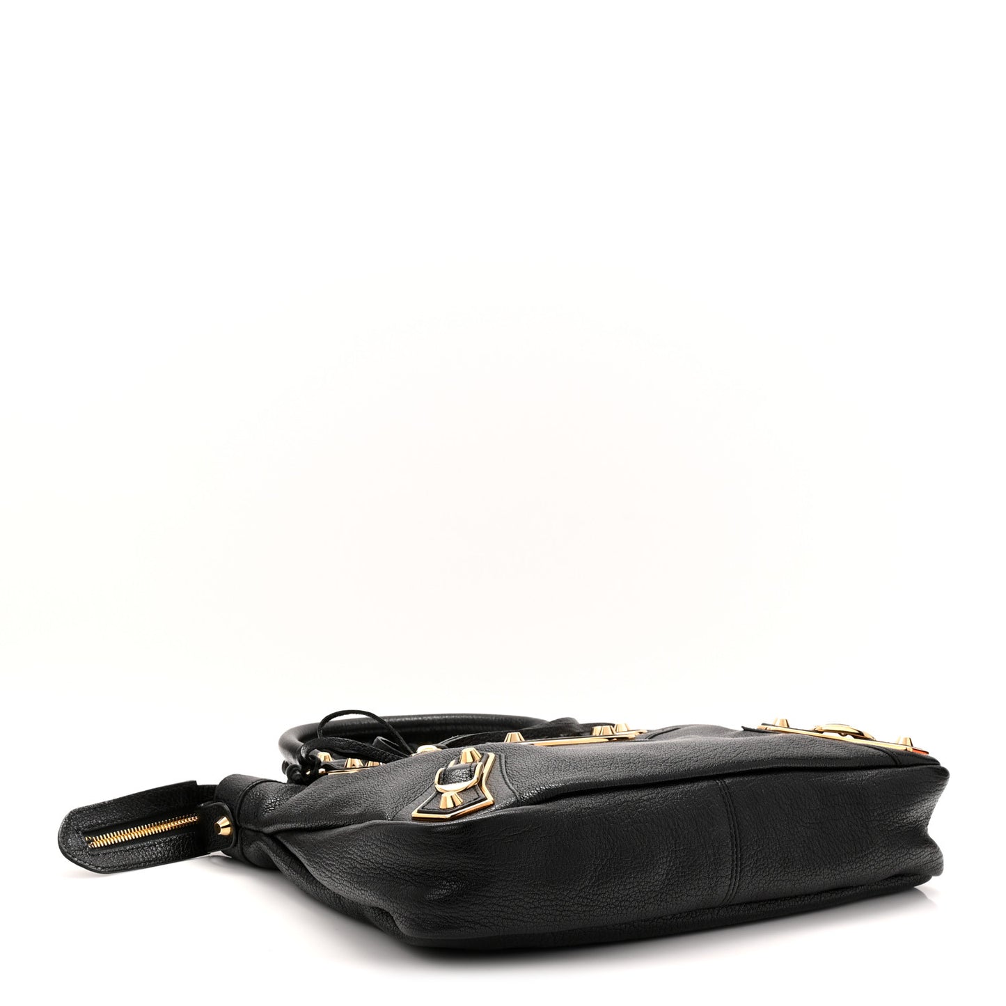 Chevre Gold Metallic Edge Hardware Town Black