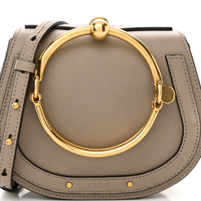 Chloe Calfskin Suede Small Nile Bracelet Bag Motty Grey 7 of 12