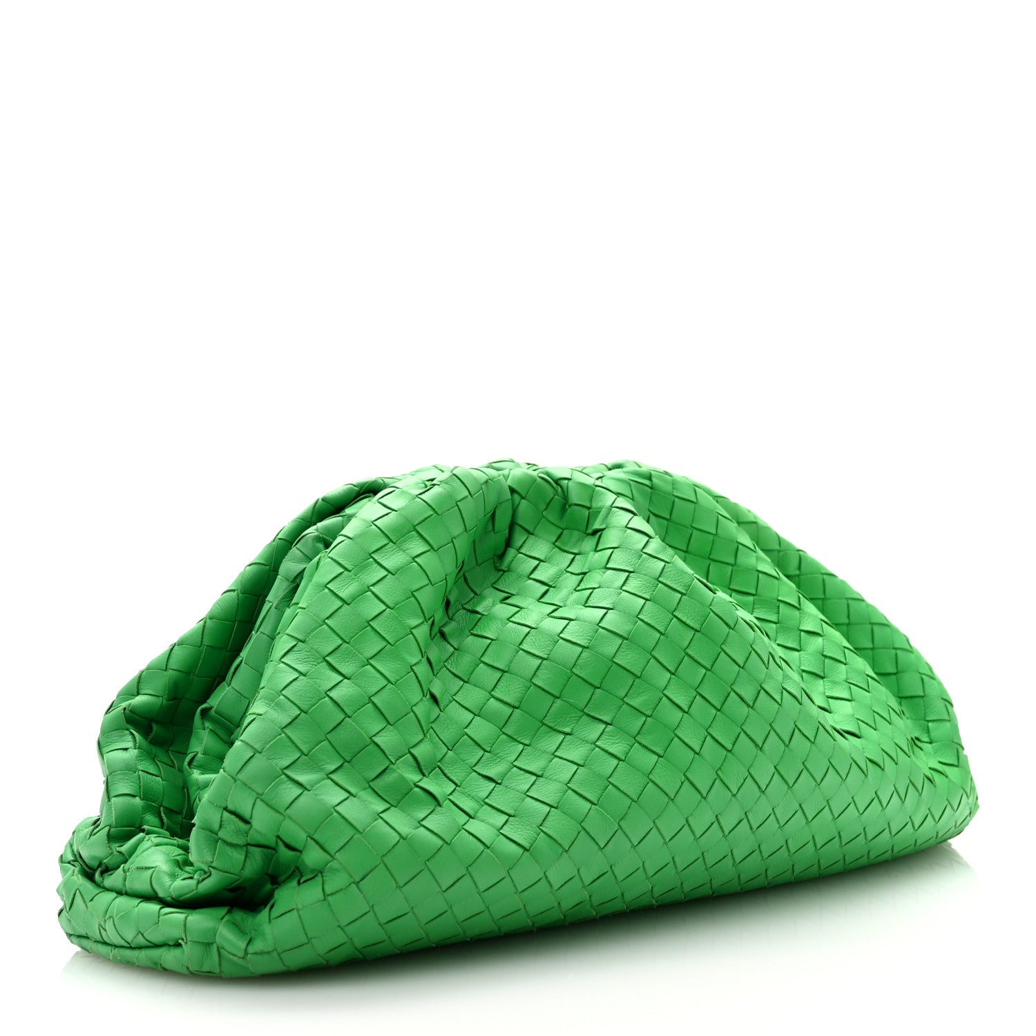 Bottega Veneta Nappa Maxi Intrecciato The Pouch Oversized Clutch Parakeet 4 of 14