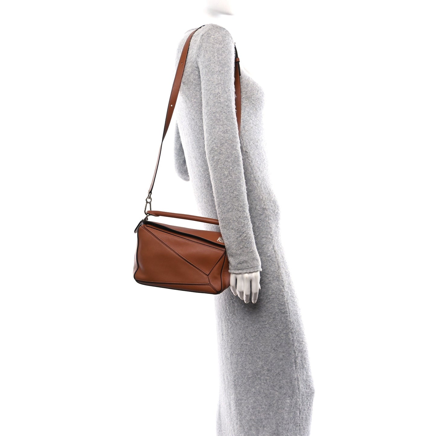 Calfskin Small Puzzle Bag Tan