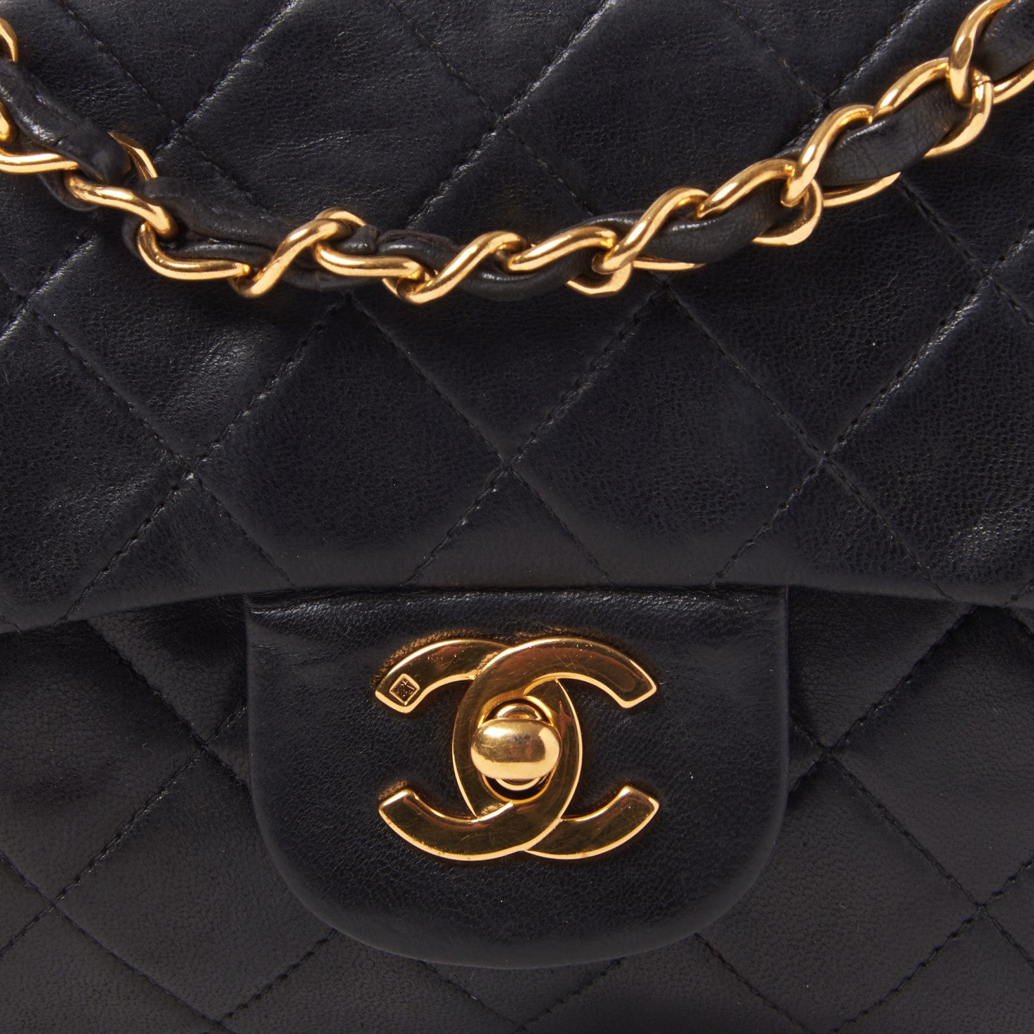 Chanel Lambskin Quilted Small Double Flap Black 6 of 9