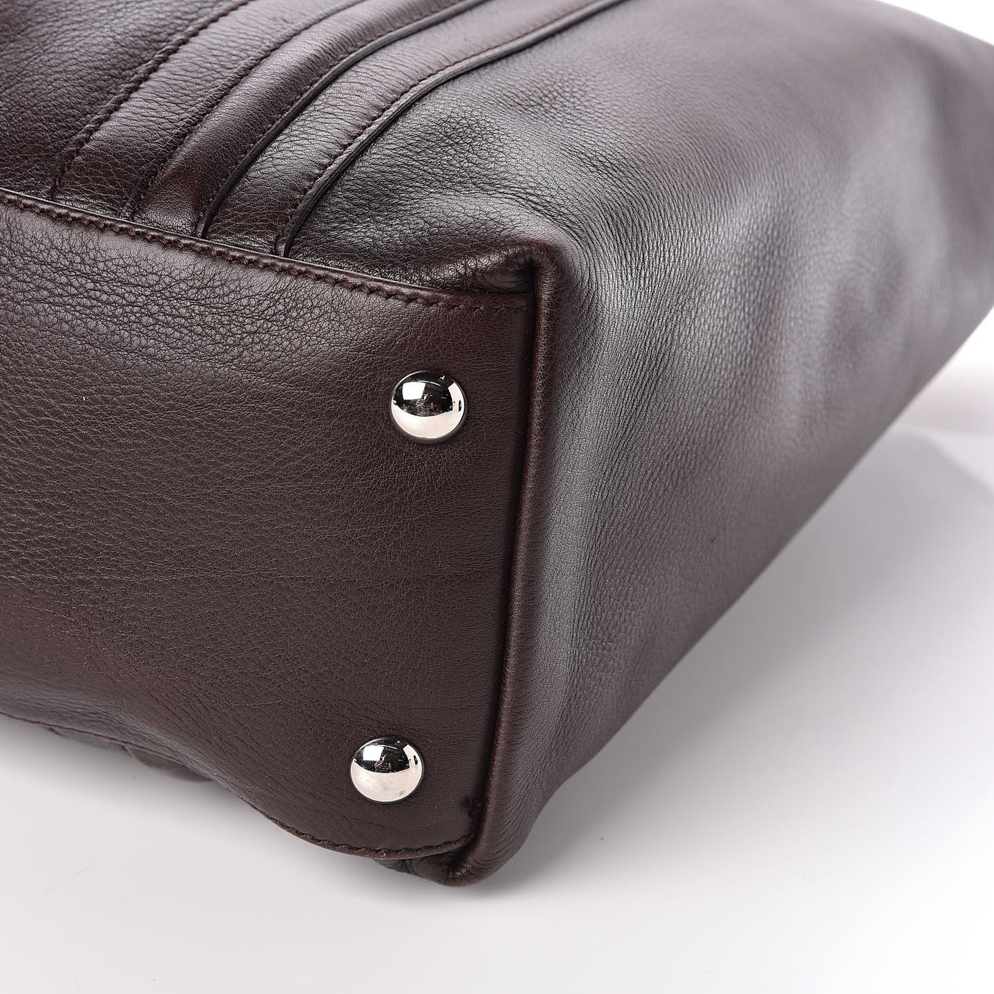 Calfskin Large Tote Brown