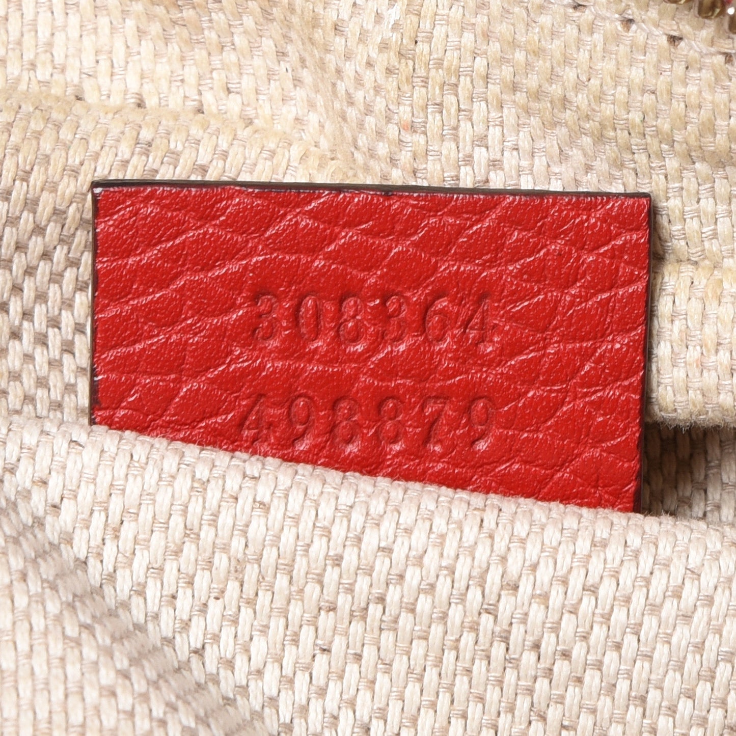 Pebbled Calfskin Small Soho Disco Bag Tabasco Red