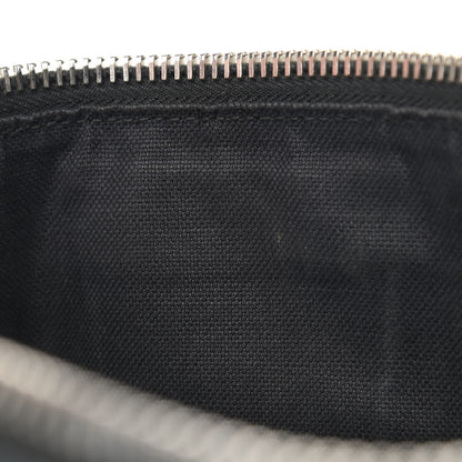 Gucci Soft GG Supreme Monogram Appia Calfskin Web East West Messenger Bag Black Grey 12 of 13