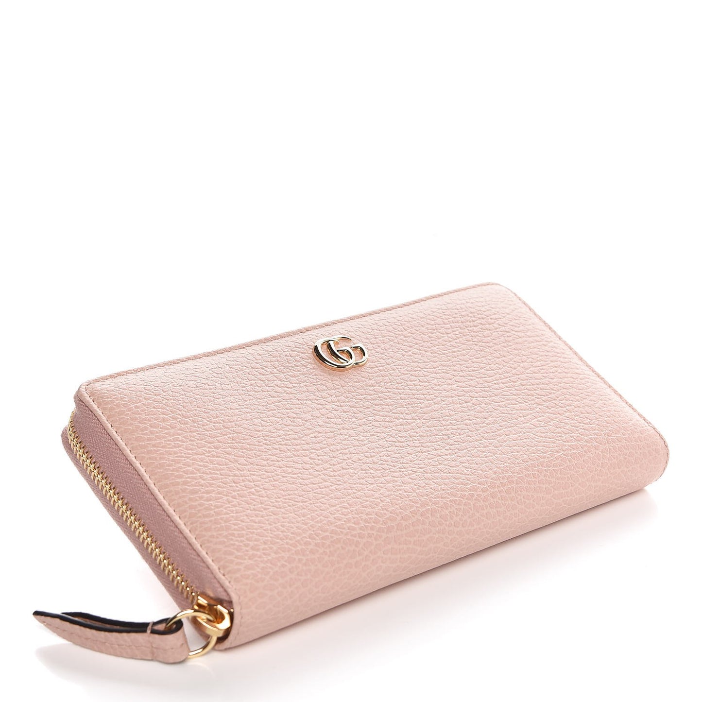 Dollar Calfskin GG Marmont Zip Around Wallet Perfect Pink