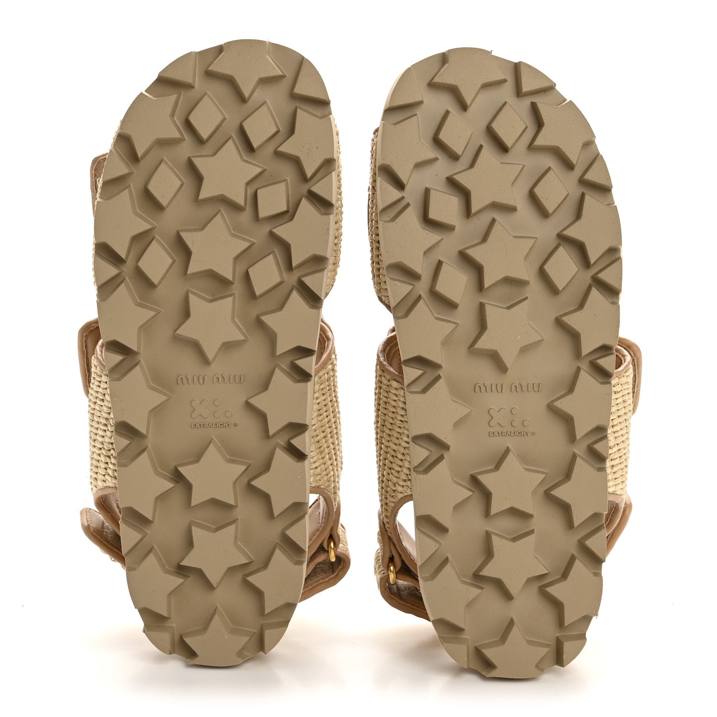 Raffia Sporty Sandals 38 Naturale