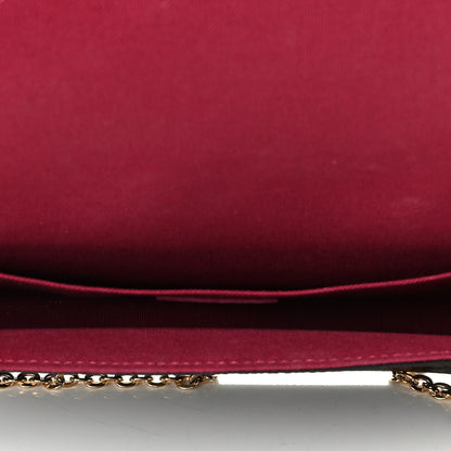 Louis Vuitton Monogram Pochette Felicie Chain Wallet Fuchsia 4 of 6