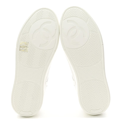 Chanel Calfskin CC Womens Sneakers 36 White 6 of 10