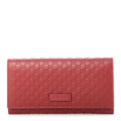 Gucci Soft Microguccissima Continental Wallet Red 1 of 7
