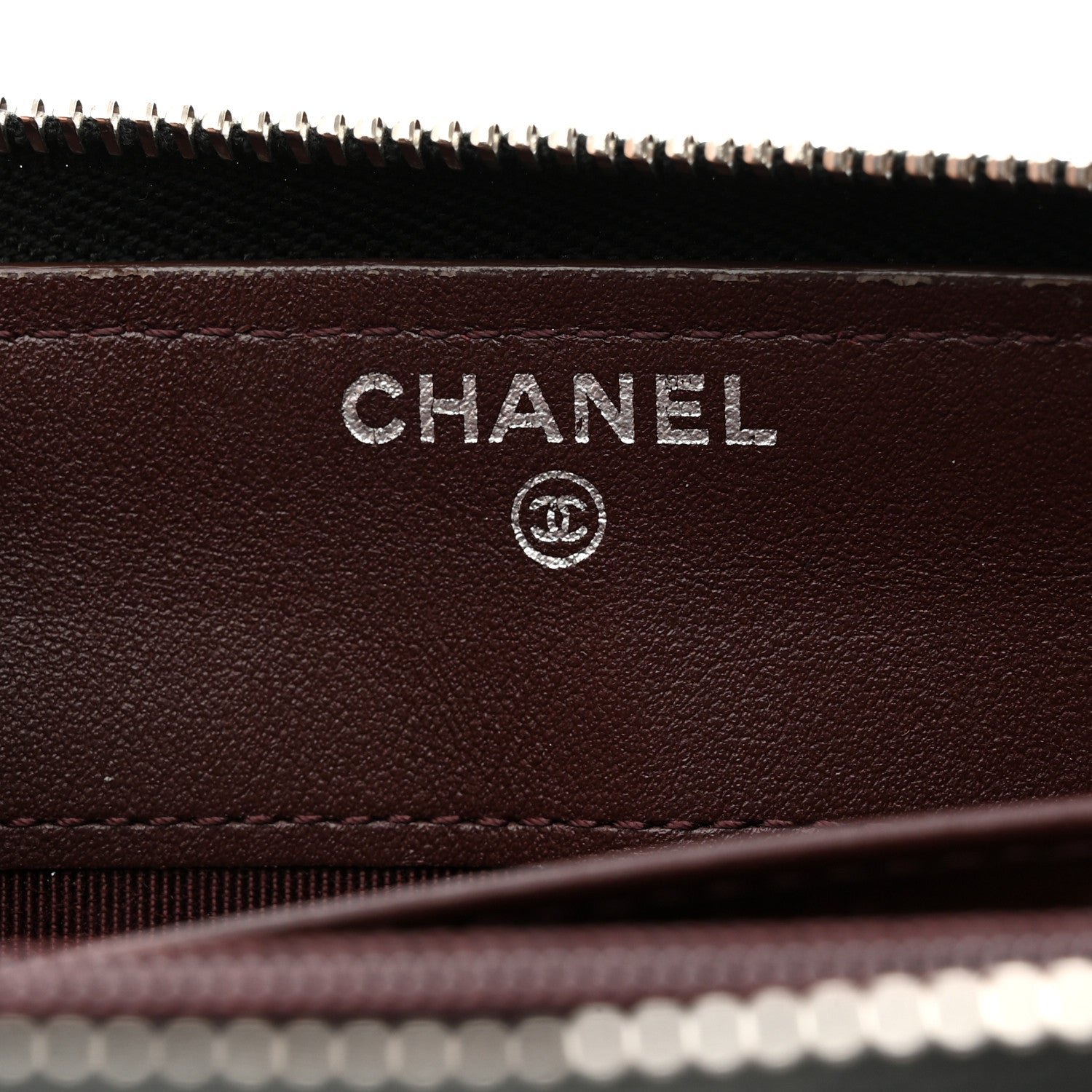 Chanel Caviar Quilted Large Gusset Zip Around Wallet Black 6 of 8