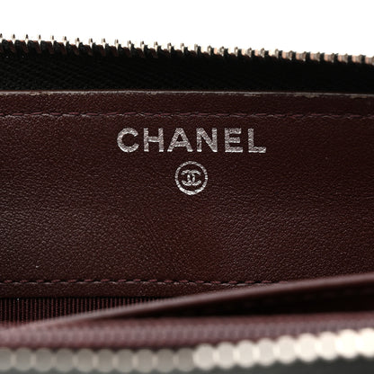 Chanel Caviar Quilted Large Gusset Zip Around Wallet Black 6 of 8
