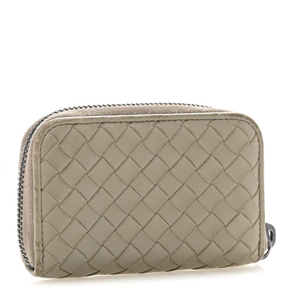 Bottega Veneta Nappa Intrecciato Zip Around Coin Purse Fume 3 of 10