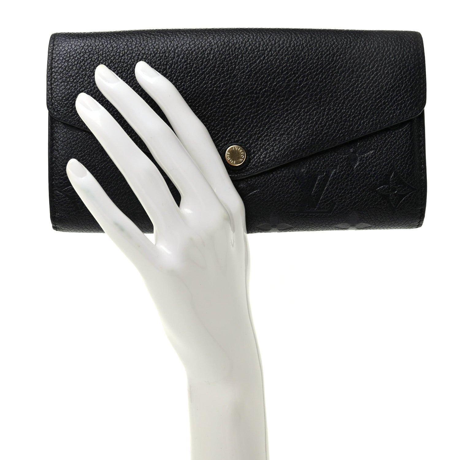 Louis Vuitton Empreinte Sarah Wallet NM Black 2 of 15