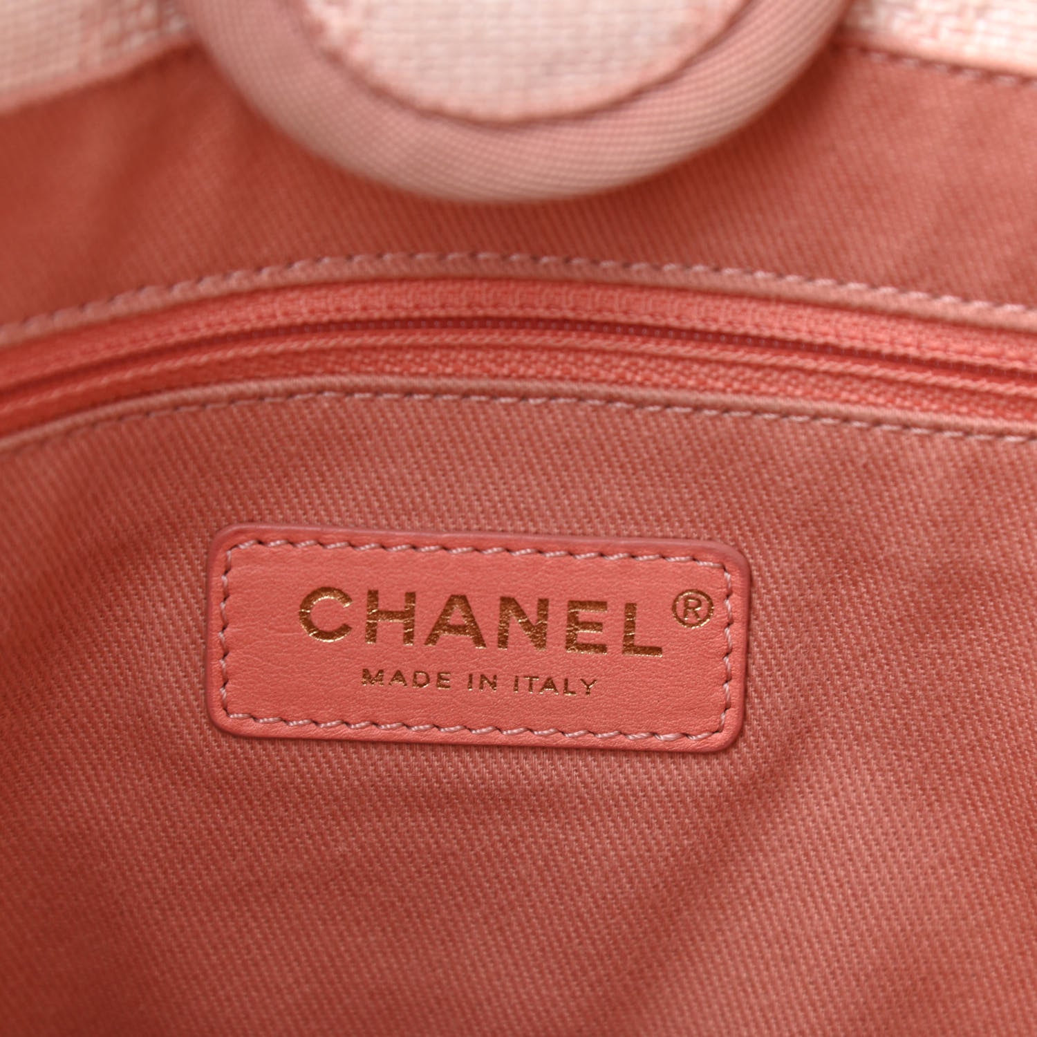 Chanel Mixed Fibers Striped Small Deauville Tote Light Pink 6 of 9