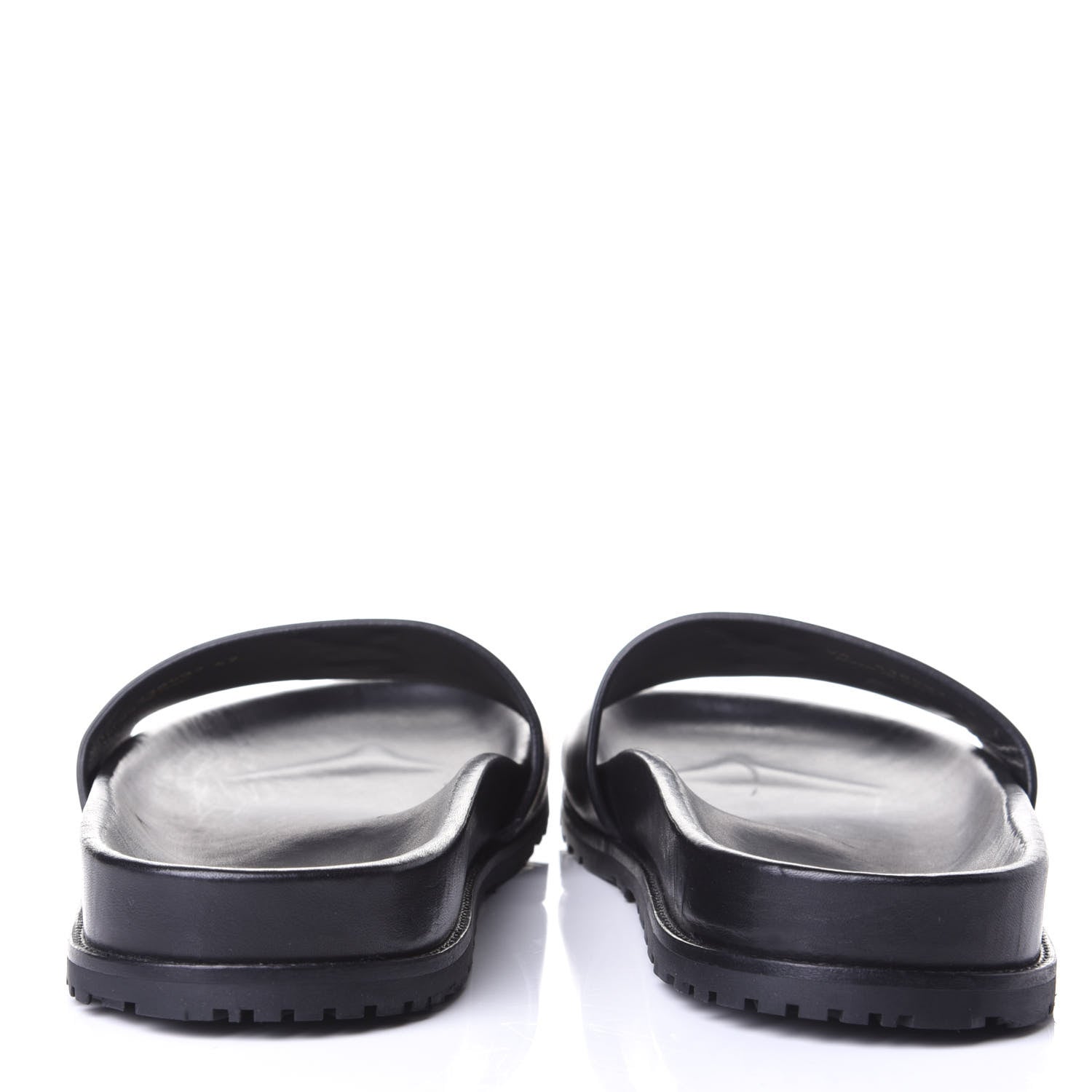 Saint Laurent Calfskin Monogram Jimmy Joan Slide Sandals 42 Black 6 of 10