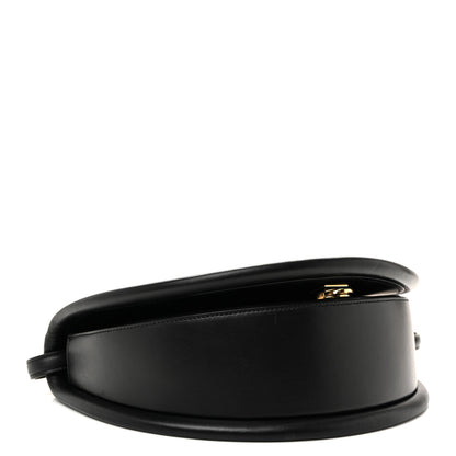 Salvatore Ferragamo Calfskin Aura Shoulder Bag Black 4 of 10
