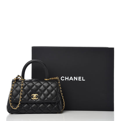 Chanel Caviar Quilted Mini Coco Handle Flap Black 10 of 10
