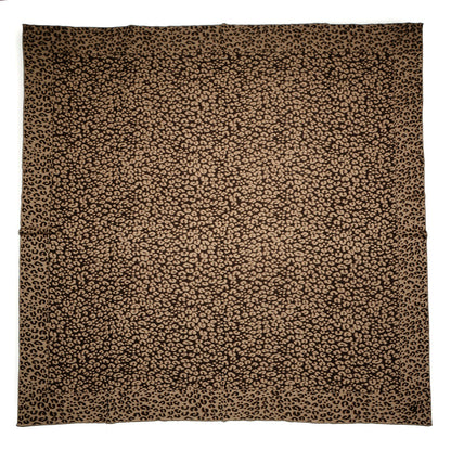 Louis Vuitton Cashmere Silk Carre Leopard Scarf Marron 1 of 4