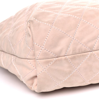 Chanel Iridescent Calfskin Quilted Coco Daily Hobo Rose Clair 10 of 10