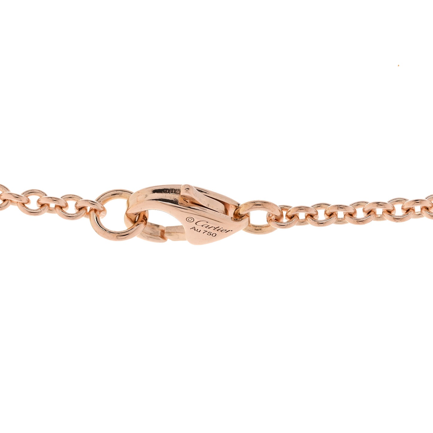 18K Pink Gold Interlocking LOVE Necklace