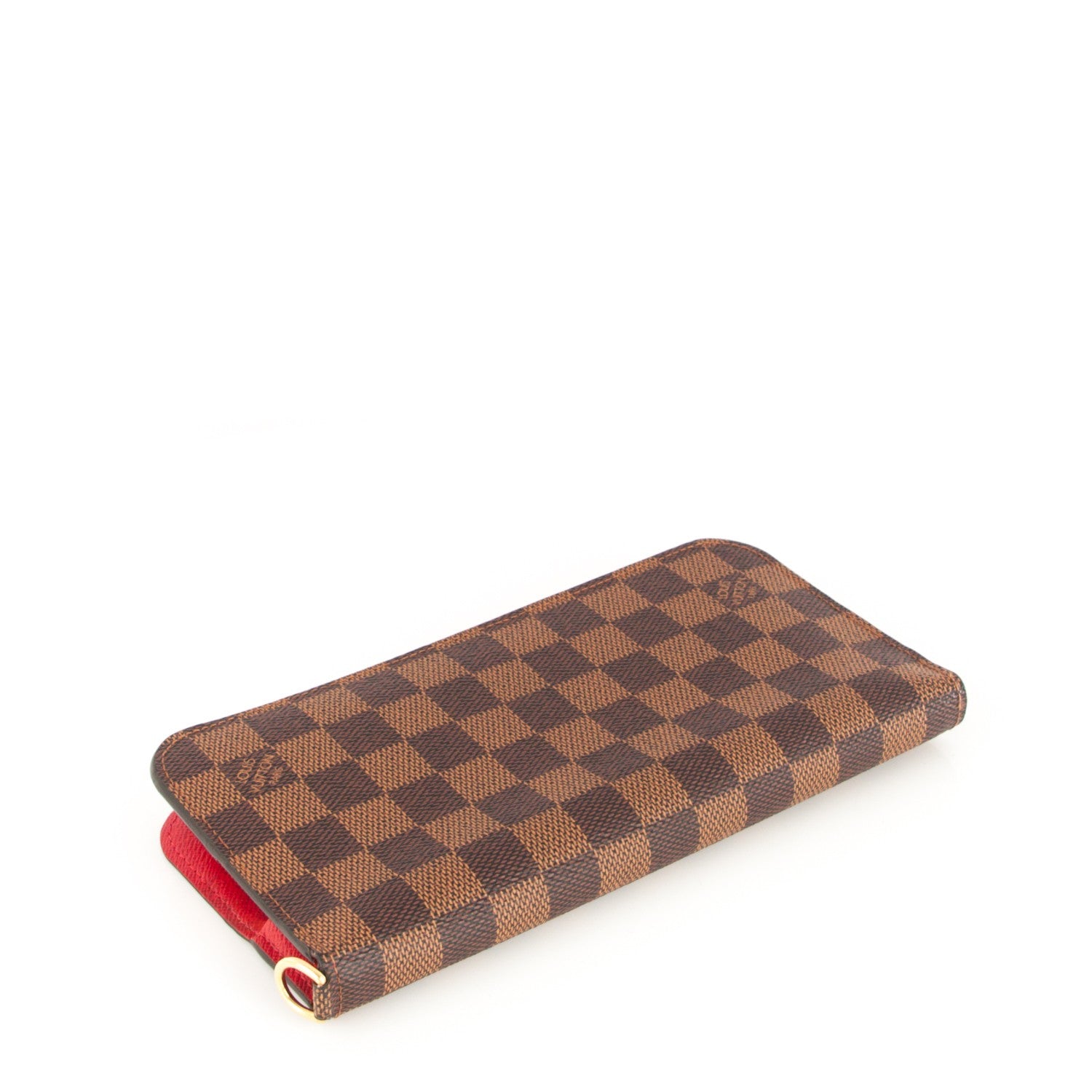 Louis Vuitton Damier Ebene Insolite Wallet Red 4 of 6