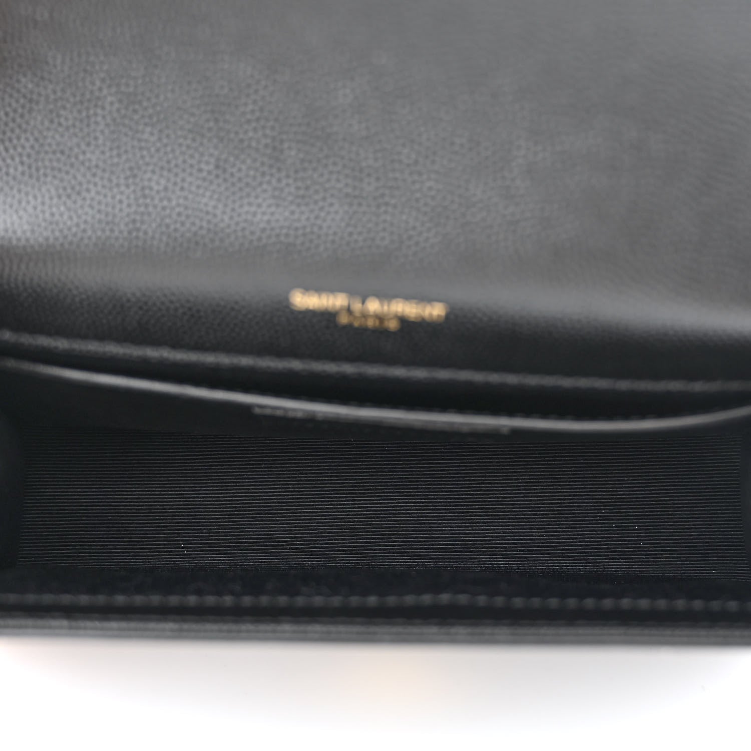 Saint Laurent Grain De Poudre Small Classic Monogram Kate Satchel Black 5 of 12