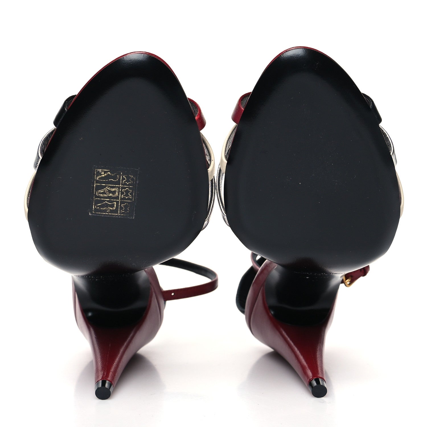 Saint Laurent Calfskin Kristen 95 Sandal Heels 36 Red 5 of 7