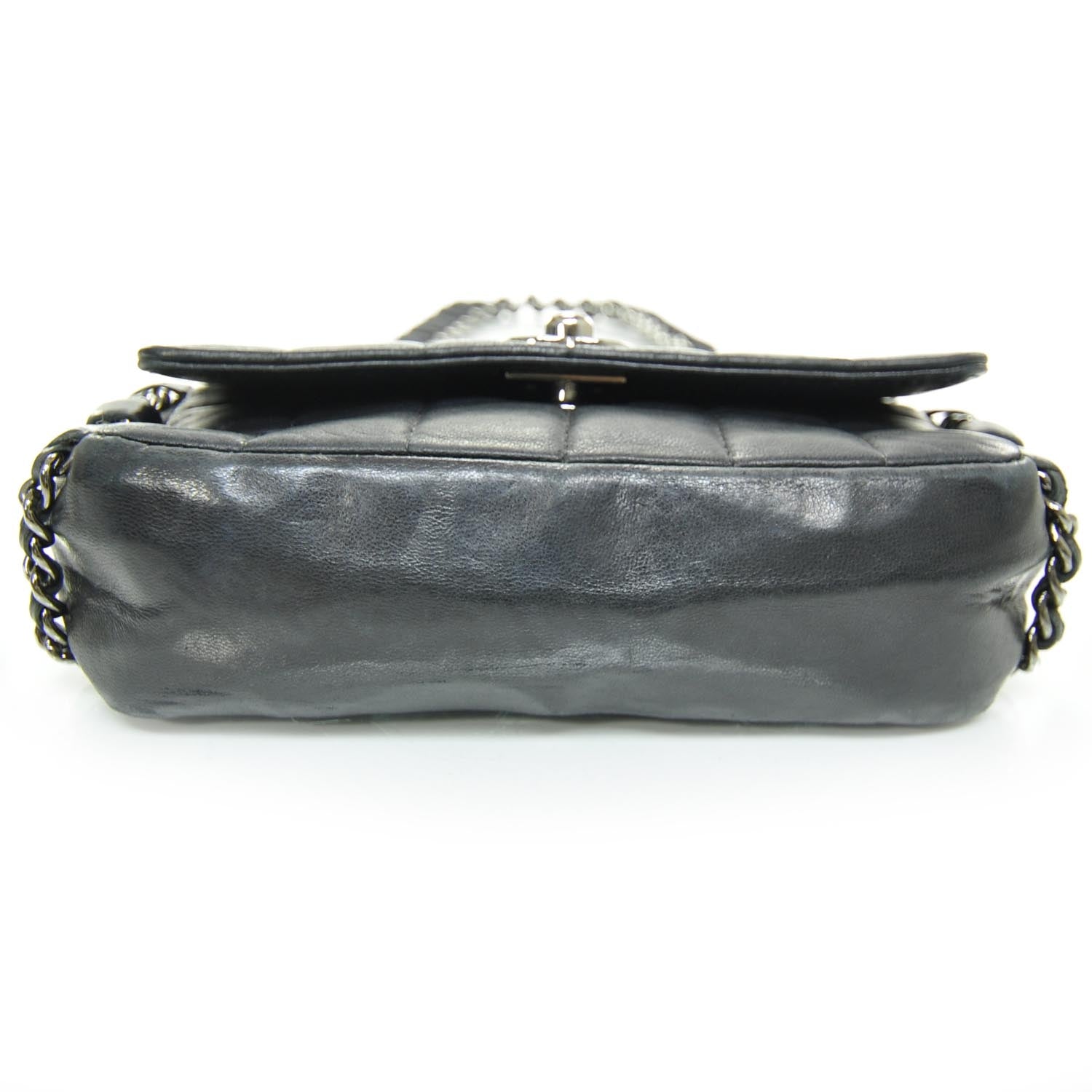 Chanel Lambskin Small Chocolate Bar Flap Black 4 of 10