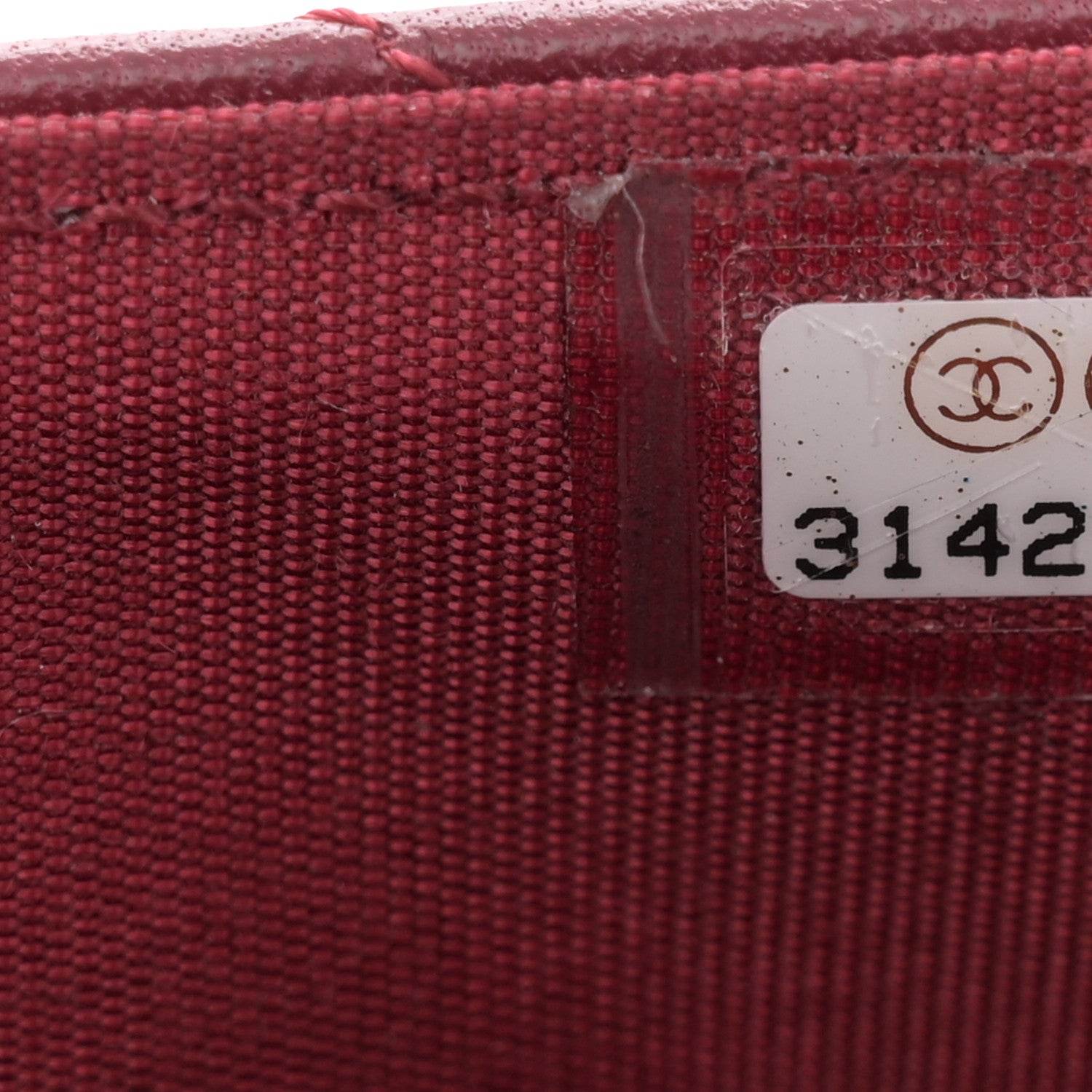Chanel Lambskin Quilted Top Handle Flap Coin Purse With Chain Burgundy 7 of 10