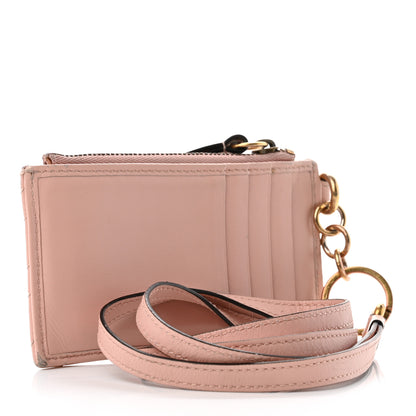 Gucci Calfskin Matelasse GG Marmont Coin Case Card Holder Wristlet Perfect Pink 3 of 8