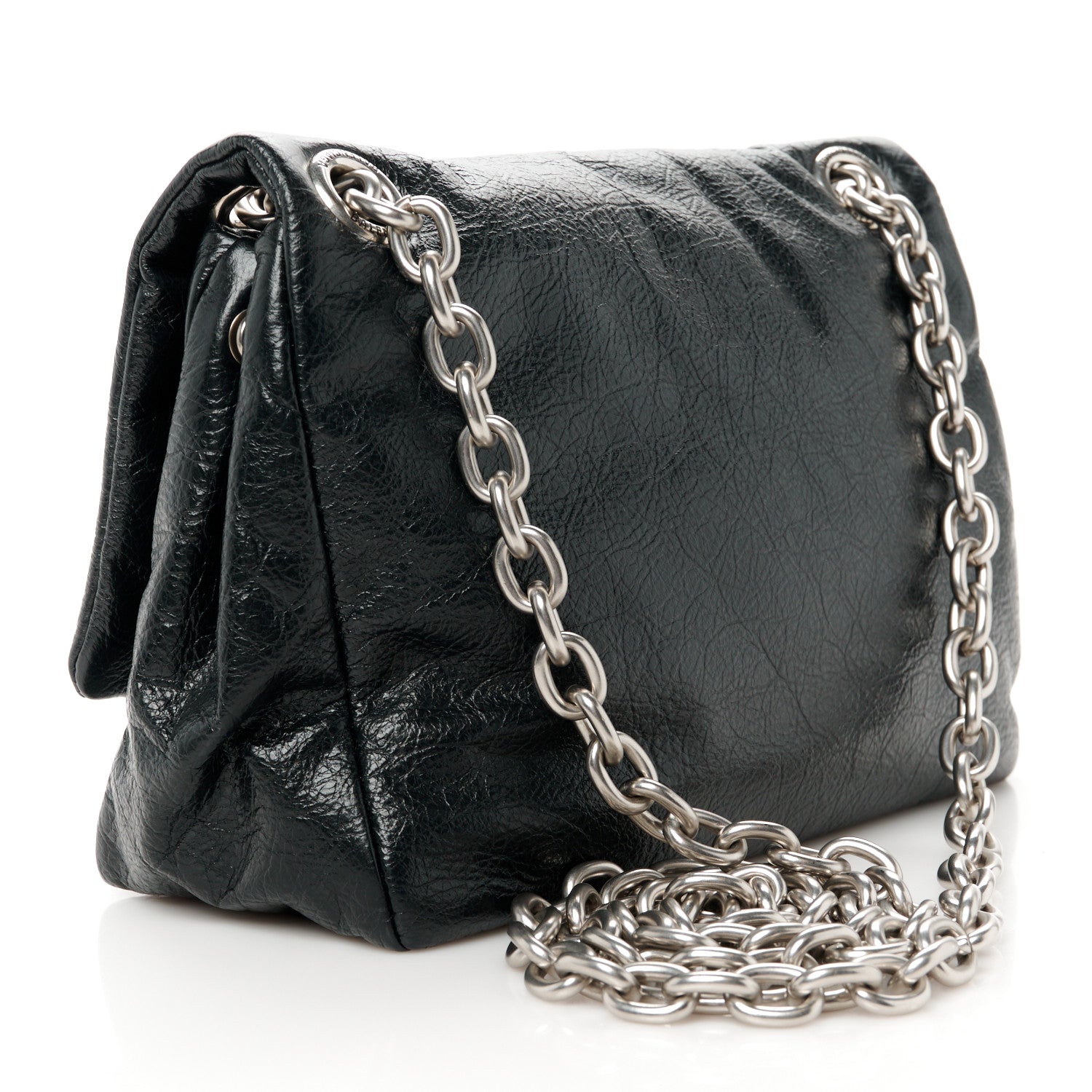 Balenciaga Arena Calfskin Mini Monaco Chain Shoulder Bag Black 3 of 10