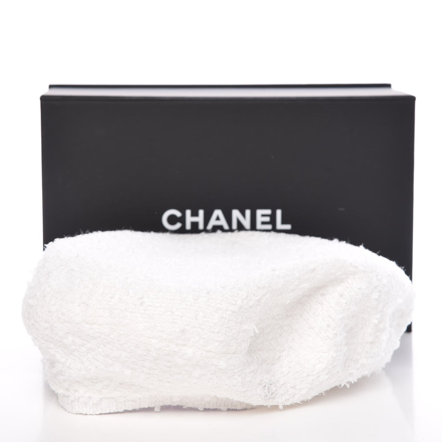 Tweed CC Beret L Ivory