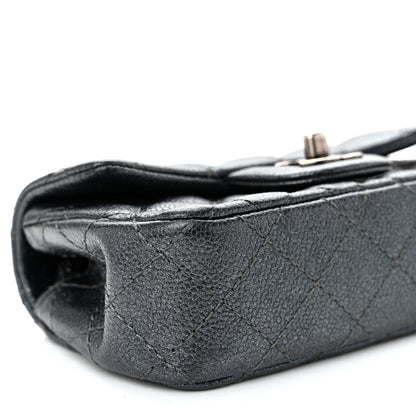 Chanel Metallic Caviar Quilted Extra Mini Flap Dark Grey 9 of 11