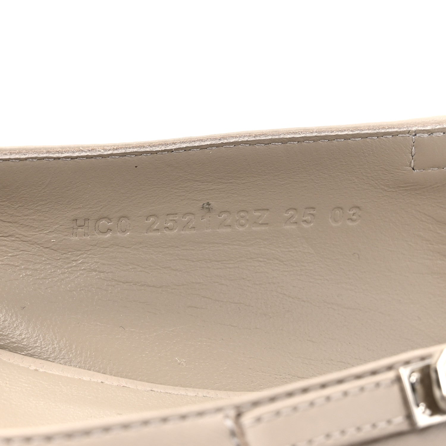 Hermes Nappa Lovely Slingback Flats 37 Beige Galet 9 of 10