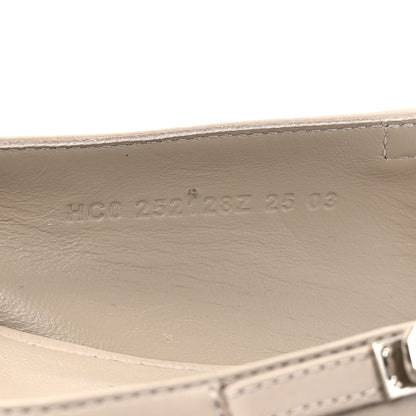 Hermes Nappa Lovely Slingback Flats 37 Beige Galet 9 of 10