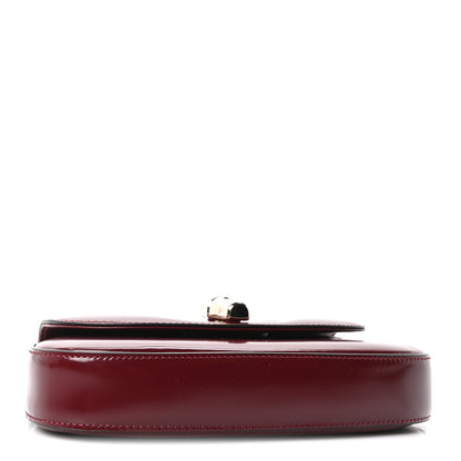 Gucci Shiny Calfskin Small Bamboo Night Bag Rosso Ancora 4 of 10