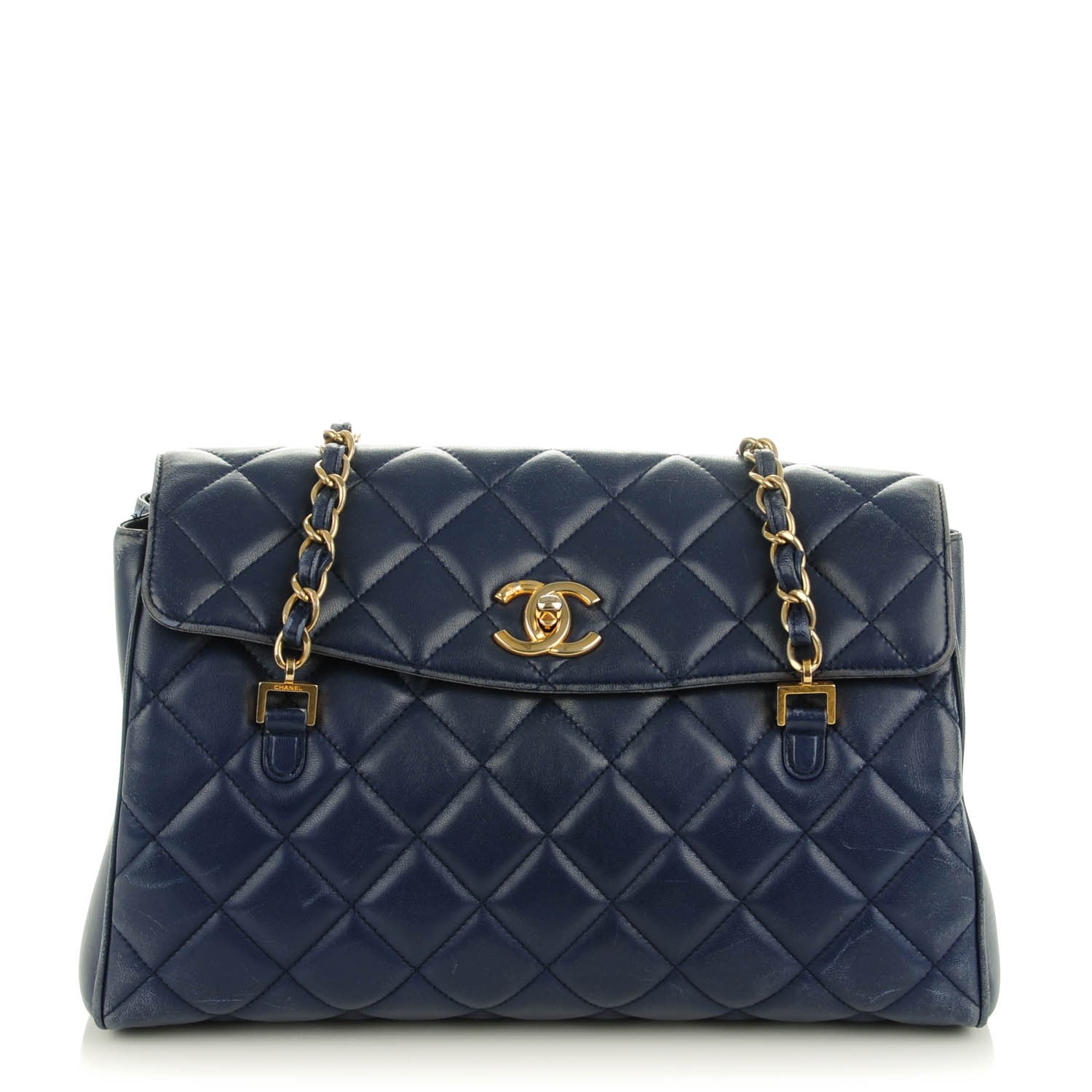 Chanel Lambskin Misia Camera Case Flap Navy Blue 1 of 13