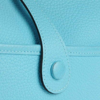 Hermes Taurillon Clemence Evelyne III PM Bleu Atoll 8 of 12