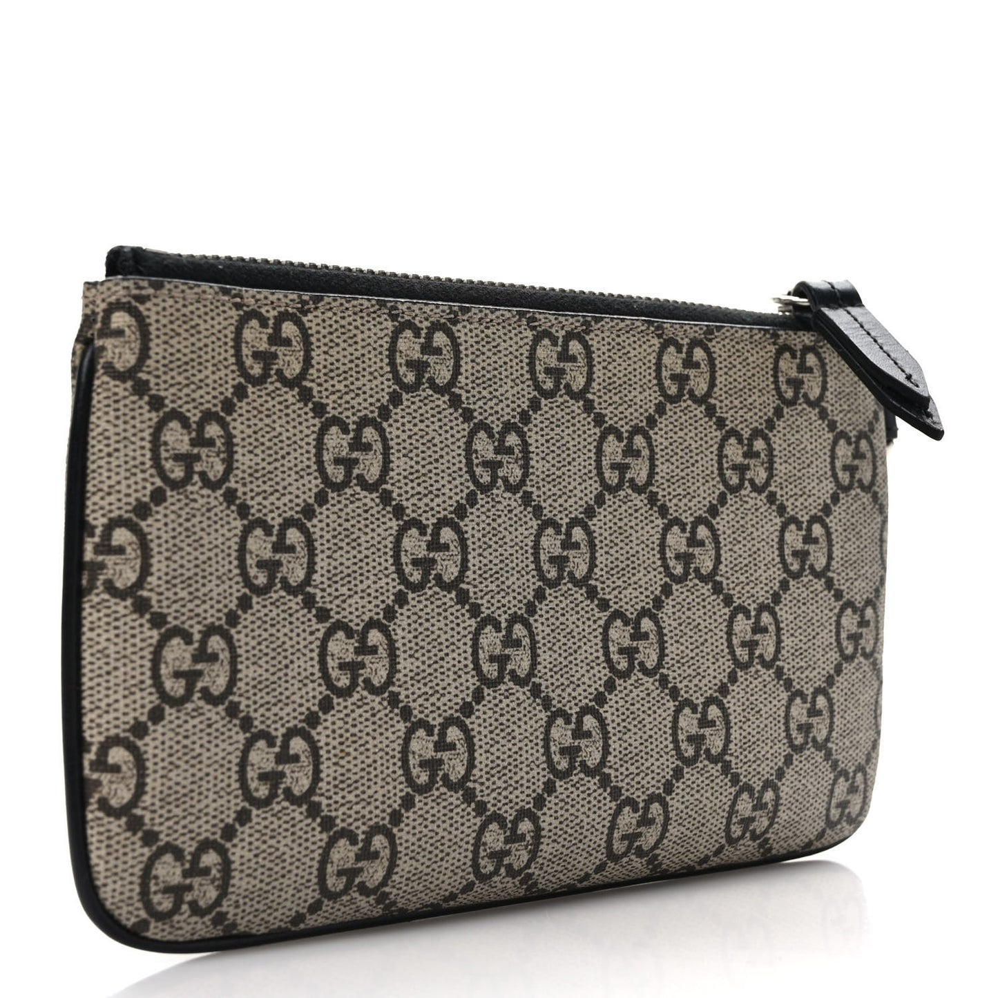 GG Supreme Monogram Kingsnake Zip Pouch Black
