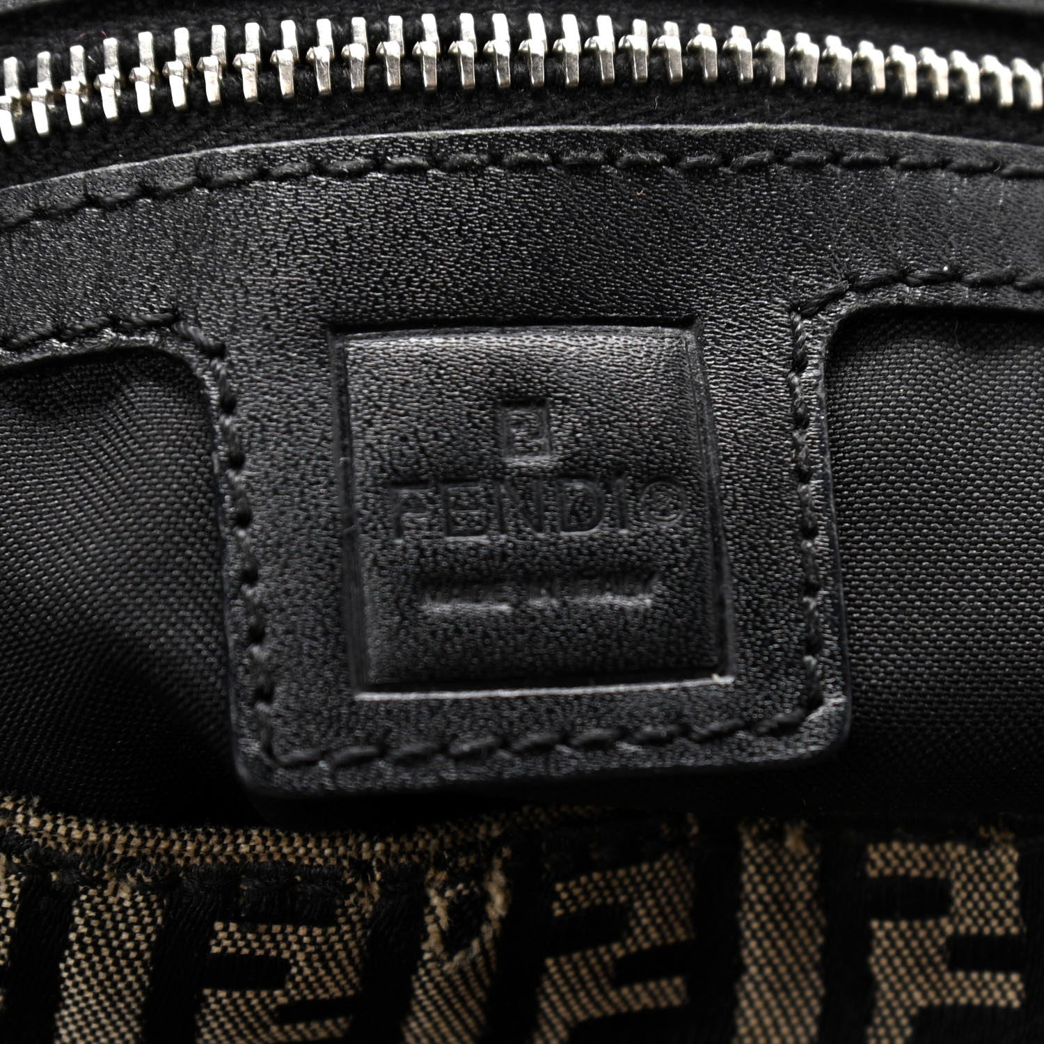 Fendi Zucchino Mama Baguette Dark Brown 6 of 11