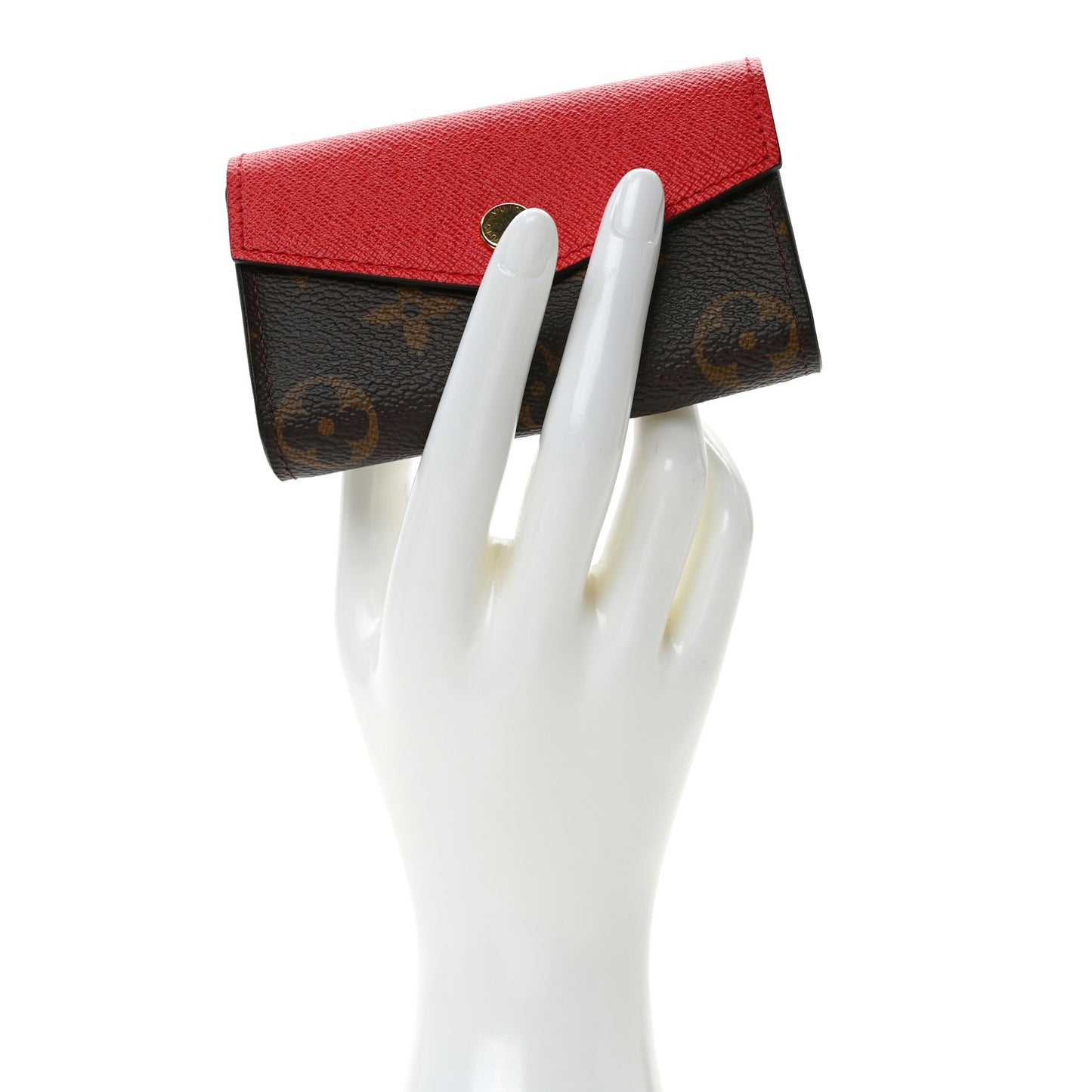 Monogram Sarah Multicartes Coquelicot