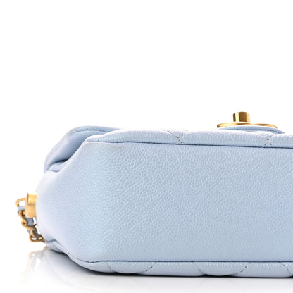 Chanel Iridescent Caviar Quilted Mini My Perfect Flap Light Blue 8 of 9