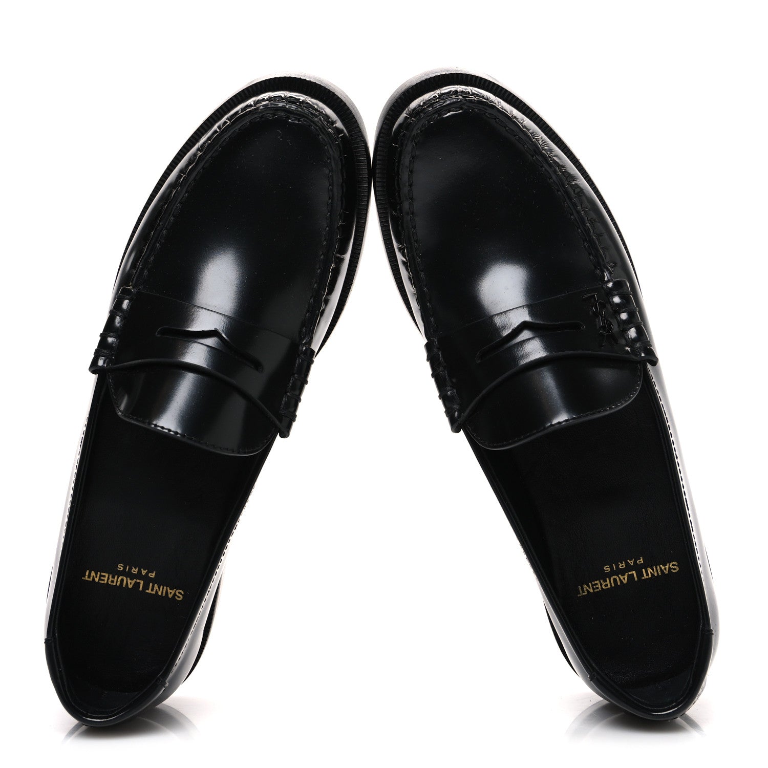 Saint Laurent Magnum Lux Calfskin Le Loafer 15 Moccasins 36 Black 2 of 11