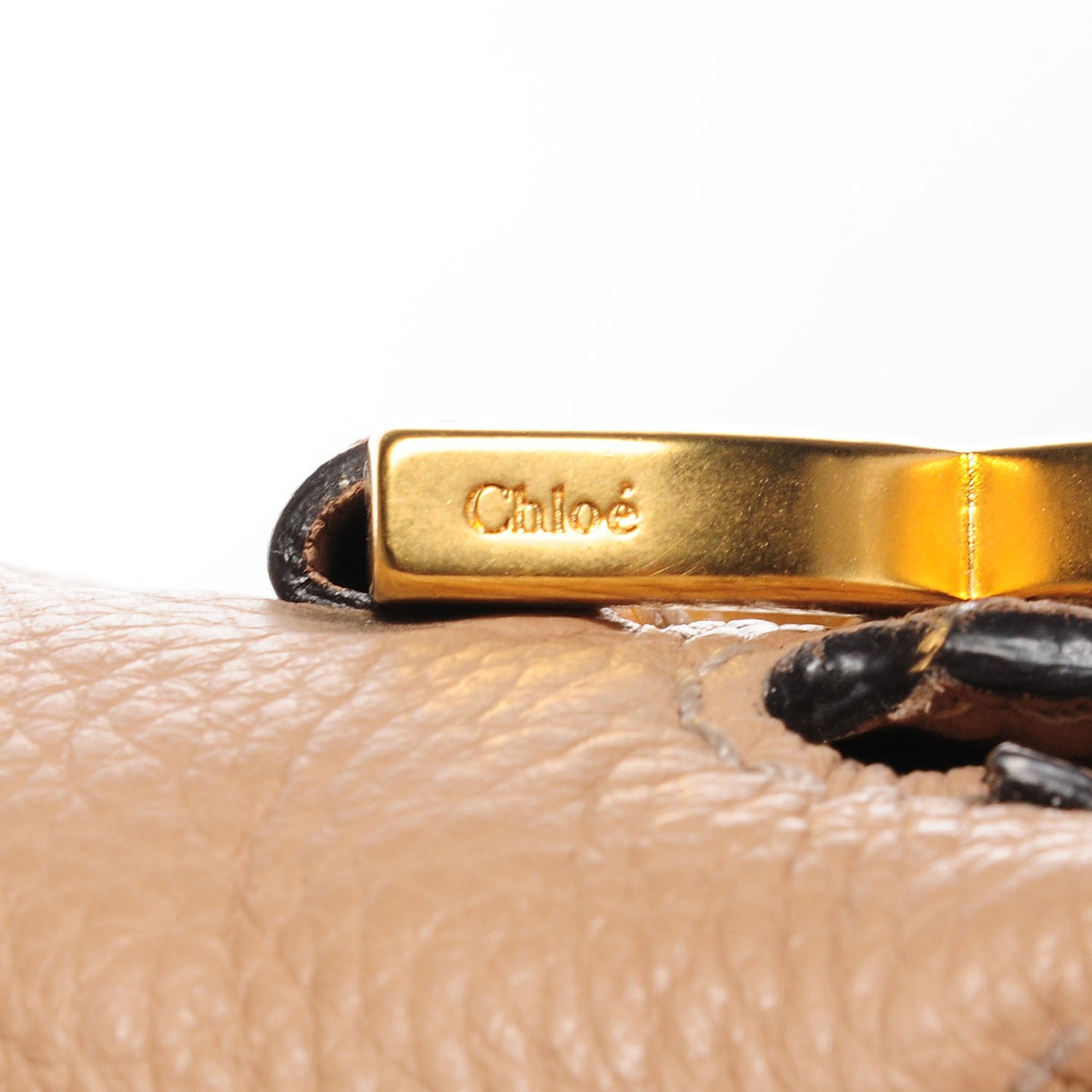 Chloe Calfskin Large Marcie Satchel Clay 6 of 10