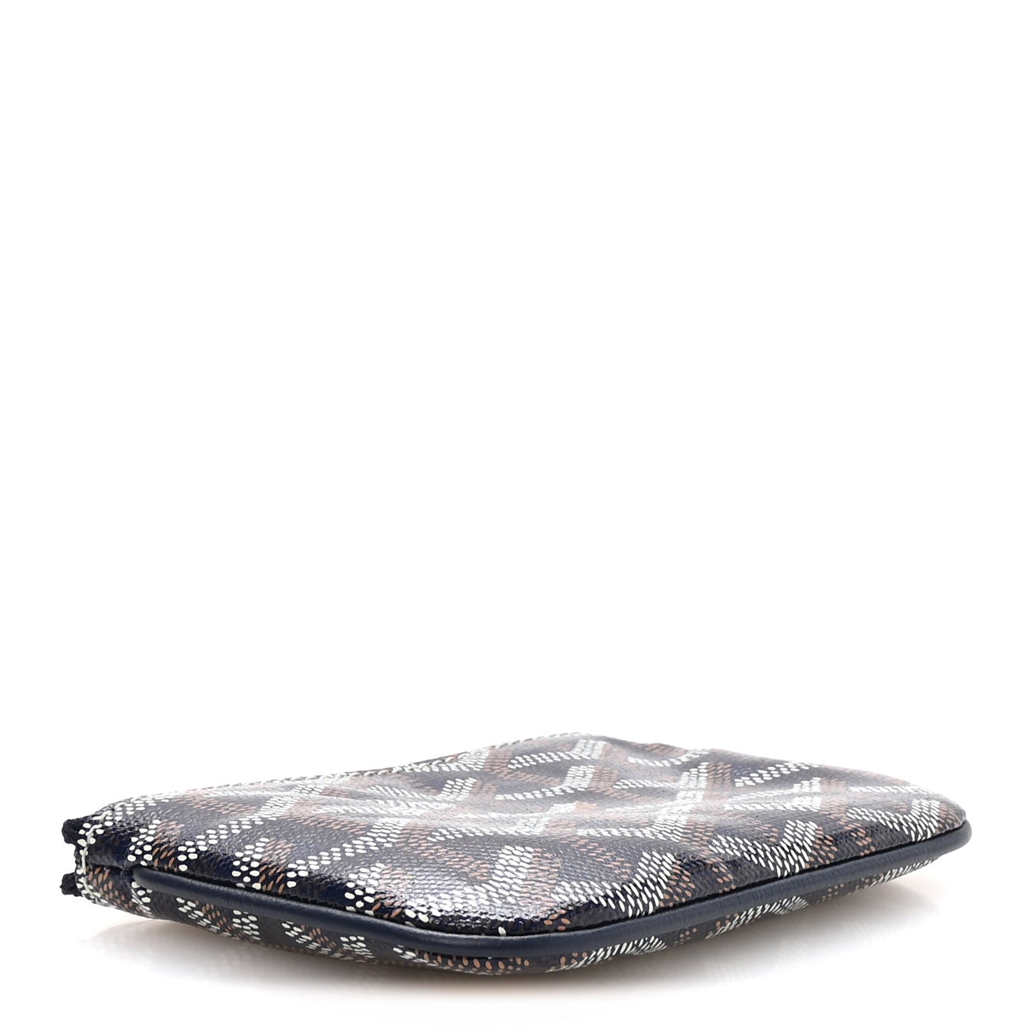 Goyardine Nano Senat Key Pouch Navy