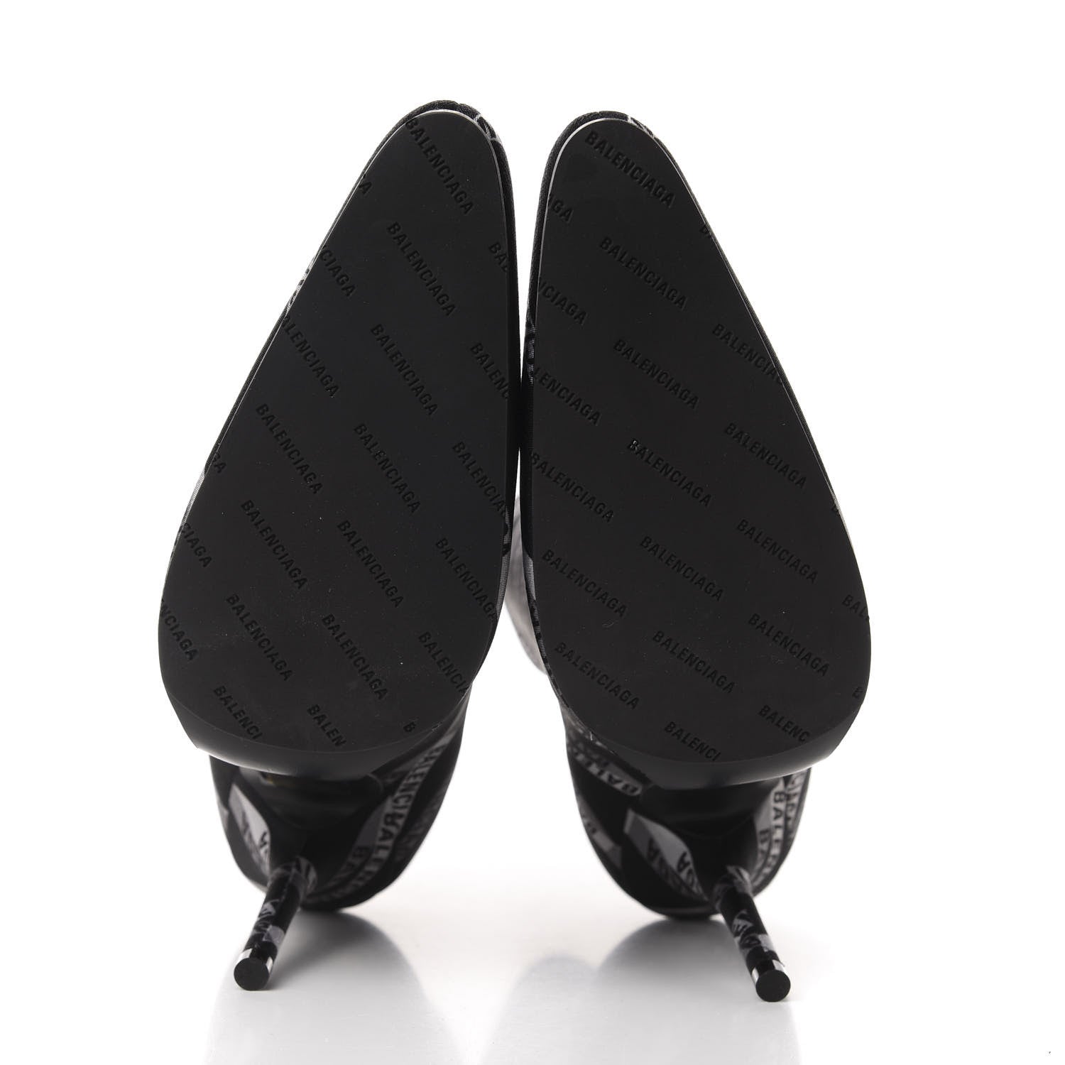 Balenciaga Spandex Losange Monogram 110mm Booties 38.5 Gris Black 6 of 8