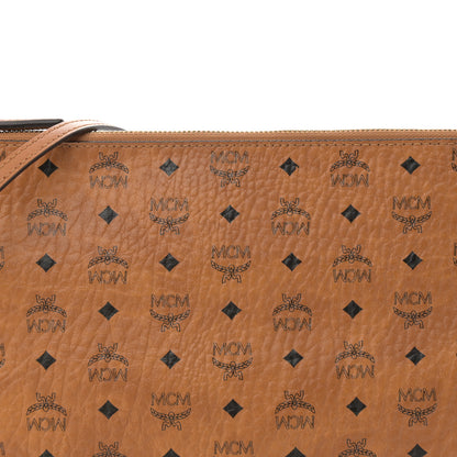 MCM Visetos Medium Crossbody Pouch Cognac 8 of 11